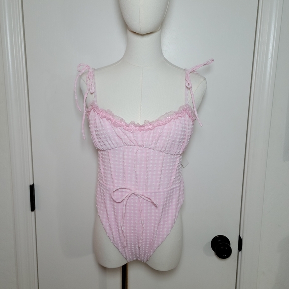 For Love & Lemons x Free People Haiden One-Piece Swimsuit | New with Tags | Lrg - Picture 1 of 16